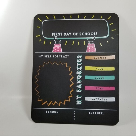 Chalkboard First Day of School Chalkboard Photo Prop School Pictures - Picture 3 of 3